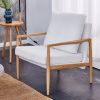 Sofa Chair Set of 2.Teddy velvet Accent Arm Chair Mid Century Modern Upholstered Armchair with Imitation solid wood color Metal Frame Extra-Thick Padd