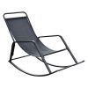 Rocking Chair with Padded Cushions and Pillow,Single Seat Modern Accent Rocker Armchair,Durable Steel Frame with Removable Comfortable Cushion,Ideal f